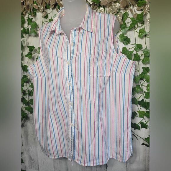 Duck Head Sleeveless Button Up Shirt - Picture 3 of 8